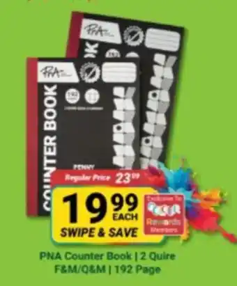 PNA Counter Book