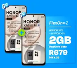 Telkom HONOR X7d 5G AI offer