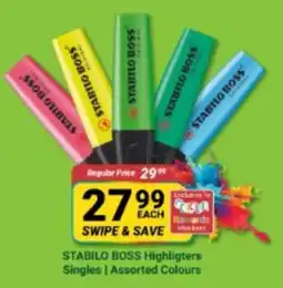 PNA STABILO BOSS Highlighters Singles | Assorted Colours offer