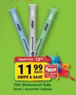 PNA PNA Shatterproof Ruler Assorted offer