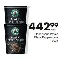 Save Hyper Robertsons Whole Black Peppercorns offer