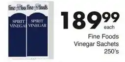 Save Hyper Fine Foods Vinegar Sachets offer
