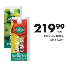 Save Hyper Rhodes 100% Mango & Orange Fruit Juice Blend offer