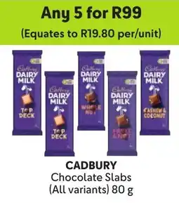 Makro Cadbury Chocolate Slabs offer