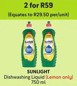 Makro Sunlight Dishwashing Liquid offer