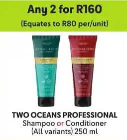 Makro Two Oceans Professional Shampoo or Conditioner offer