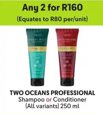 Makro Two Oceans Professional Shampoo or Conditioner offer