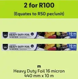 Makro m Heavy Duty Foil 16 micron offer