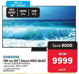 Makro Samsung 139 cm 55" Smart NEO QLED TV offer