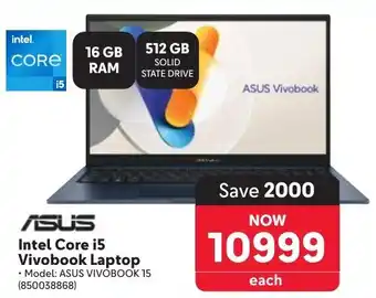 Makro Asus Intel Core i5 Vivobook Laptop offer
