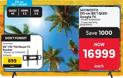 Makro Skyworth 215 cm 85" QLED Google TV offer