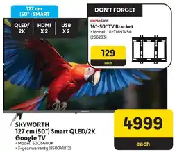 Makro Skyworth 127 cm 50" Smart QLED/ 2K Google TV offer