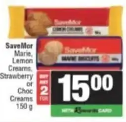 Spar Savemor SaveMor Marie Lemon Creams, Strawberry or Choc Creams offer