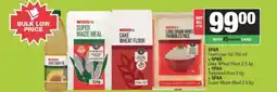 Spar Savemor SPAR Sunflower Oil 750 ml + SPAR Cake Wheat Flour 2.5 kg + SPAR Parboiled Rice 2 kg + SPAR Super Maize Meal 2.5 kg offer