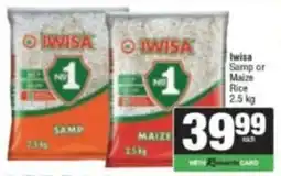 Spar Savemor Iwisa Samp or Maize Rice offer