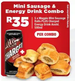 OK Express Mini Sausage & Energy Drink Combo offer