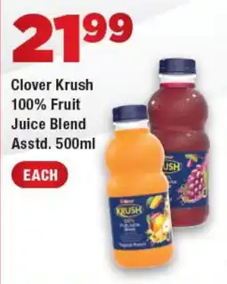 OK Express Clover Krush 100% Fruit Juice Blend offer