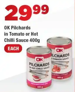OK Express OK Pilchards in Hot Chilli Sauce offer