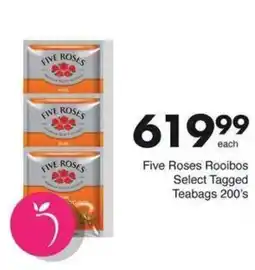 Save Hyper Five Roses Rooibos Select Tagged Teabags offer