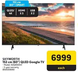 Makro Skyworth 152 cm 60" QLED Google TV offer