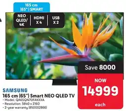 Makro Samsung 165 cm 65" Smart Neo QLED TV offer