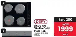 Makro Defy 600 mm Slimline Solid Plate Hob offer