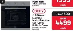 Makro Defy 600 mm Slimline Multi-Function Eye-Level Built-In Oven offer