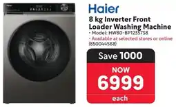 Makro Haier Inverter Front Loader Washing Machine offer