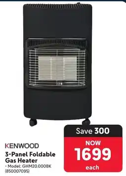 Makro Kenwood 3-Panel Foldable Gas Heater offer