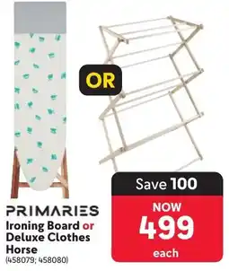 Makro Primaries Ironing Board or Deluxe Clothes Horse offer