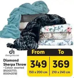 Makro Design House Diamond Sherpa Throw offer