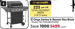 Makro Megamaster Onyx Series 4-Burner Gas Braai offer