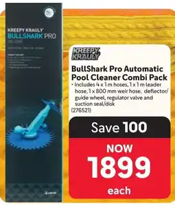 Makro Kreepy Krauly BullShark Pro Automatic Pool Cleaner Combi Pack offer