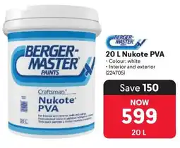 Makro Bergermaster Nukote PVA offer