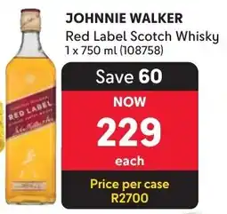Makro Johnnie Walker Red Label Scotch Whisky offer