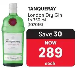 Makro TANQUERAY London Dry Gin offer