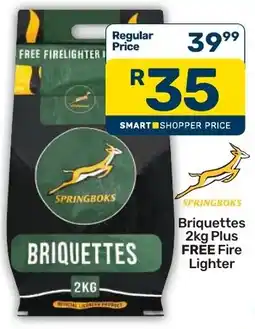 Pick n Pay Springboks Briquettes Plus Free Fire Lighter offer