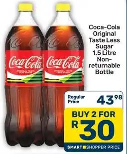 Pick n Pay Coca-Cola Original Taste Less Sugar Non-returnable Bottle offer