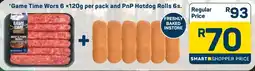 Pick n Pay Game Time Wors and PnP Hotdog Rolls offer
