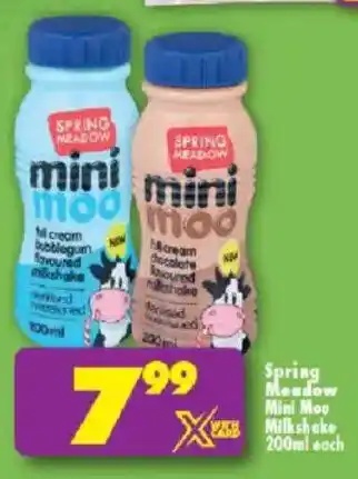 Shoprite Spring Meadow Mini Moo Milkshake offer