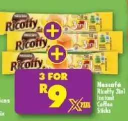 Shoprite Nescafe Ricoffy 3in1 Instant Coffee Sticks offer
