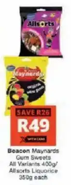 Checkers Hyper Beacon Maynards Allsorts Liquorice offer