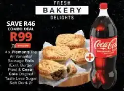Checkers Hyper Pieman's Pie Sausage Rolls & Coca-Cola offer