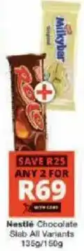 Checkers Hyper Nestlé Chocolate Slab offer