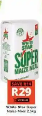 Checkers Hyper White Star Super Maize Meal offer