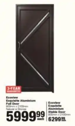 Build It Ecoview Exquisite Aluminium Full Door offer
