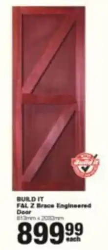 Build It BUILD IT F&L Z Brace Engineered Door offer