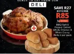 Checkers Hyper BBQ/Salt & Pepper Grilled Whole Chicken offer