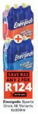 Checkers Hyper Energade Sports Drink All Variants offer