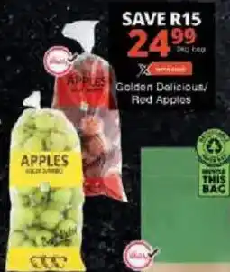 Checkers Hyper APPLES Golden Delicious/Red Apples offer